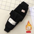 thumbnail image 2 of 12-18 Months Toddler Kids Fall Winter Sweatpants for Boys Fashion Casual Elastic Waist Drawstring Workout Long Pants Teen Boys Loose Comfy Active Pants with Pockets Size 3-12T,Black, 2 of 5