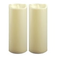 thumbnail image 6 of Waterproof Outdoor Battery Operated Flameless Candles with Realistic Flickering Plastic Fake Electric LED Pillar Lights for Home Garden Wedding Halloween Christmas Decor 4x10 Inches 2-Pack, 6 of 6