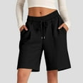 thumbnail image 2 of Seductiva Women's Original Shorts Women's Solid Color Comfortable Loose Cotton Shorts Casual Pants Drawstring Sports Pants Workout Comfy 1PC, 2 of 5