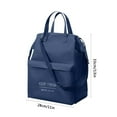 thumbnail image 3 of Insulated Lunch Bag and Box, Shoulder Strap, Aluminum Foil Thickened Insulation, for Work, School, and Picnics, Lunch Tote for Adults and Kids, Blue, by FAJHHA, 3 of 8
