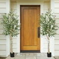 thumbnail image 4 of Gymax Artificial Olive Tree 6 FT Tall Faux Olive Plants for Indoor and Outdoor, 4 of 9