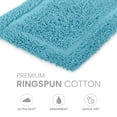 thumbnail image 2 of Martex Cotton Bath Rug | Ringspun Soft & Absorbent Non-Slip Quick-Dry Bathroom Mat | Island Blue, 2 of 9