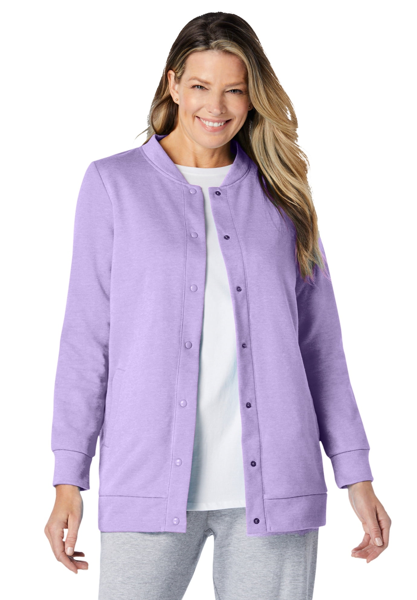 womens fleece baseball jacket