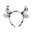 thumbnail image 2 of Puntoco Diadema con orejas de vaca para Halloween, disfraz de vaca, accesorios bonitos para fiesta de cosplay, diadema antideslizante para maquillaje y lavado de cara, 2 of 5
