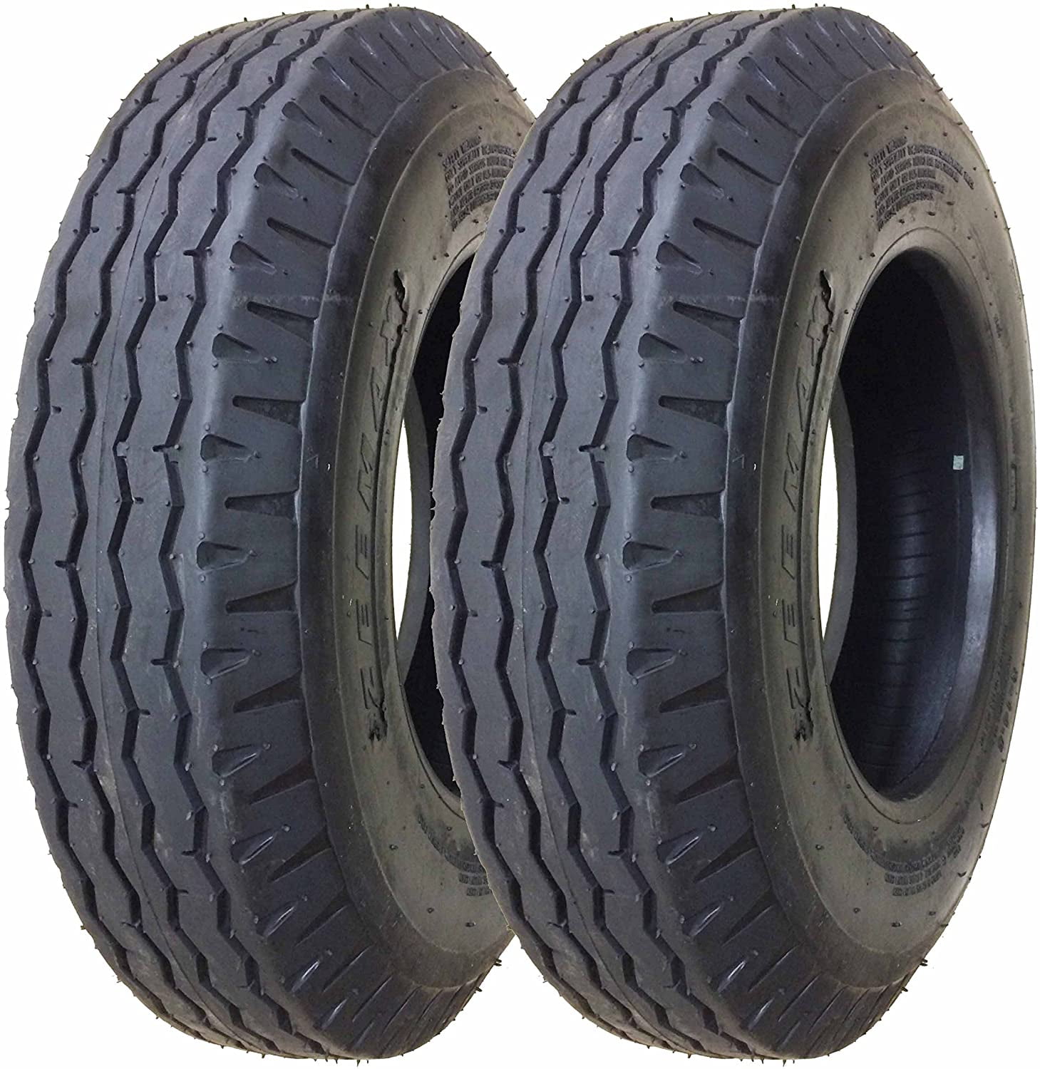 Set 2 ZEEMAX Heavy Duty Trailer Tires 714.5 12 Ply Load Range F