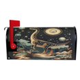 thumbnail image 2 of Yayeee Mailbox Cover Magnetic Standard Size Post Box Cover Wrap Decor, Black Dinosaur, 2 of 9