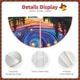 thumbnail image 3 of Daiia Galactic Night Over Meadow Drawing Merry Christmas Tree Skirt , Xmas Large Lace-up Tree Skirt, Santa Snowflakes Rustic Home Decorations New Year Party Farmhouse Decor-48", 3 of 6