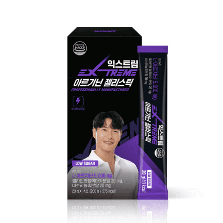 EXTREME Arginine Jelly Stick 5,000mg for Men, 14 Daily Sticks
