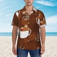 thumbnail image 5 of Uemuo Sloths Need More Coffee Printed Regular Fit Short Sleeve Casual Hawaiian Shirt for Men,Aloha shirt,Tropical shirt,Floral print shirt,Vacation Beach shirt-X-Large, 5 of 9