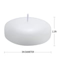 thumbnail image 2 of Velas flotantes KNOURT, 24 unidades, 7,6 cm, cera blanca sin perfume, 2 of 6
