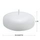 thumbnail image 2 of Velas flotantes KNOURT, 24 unidades, 7,6 cm, cera blanca sin perfume, 2 of 6