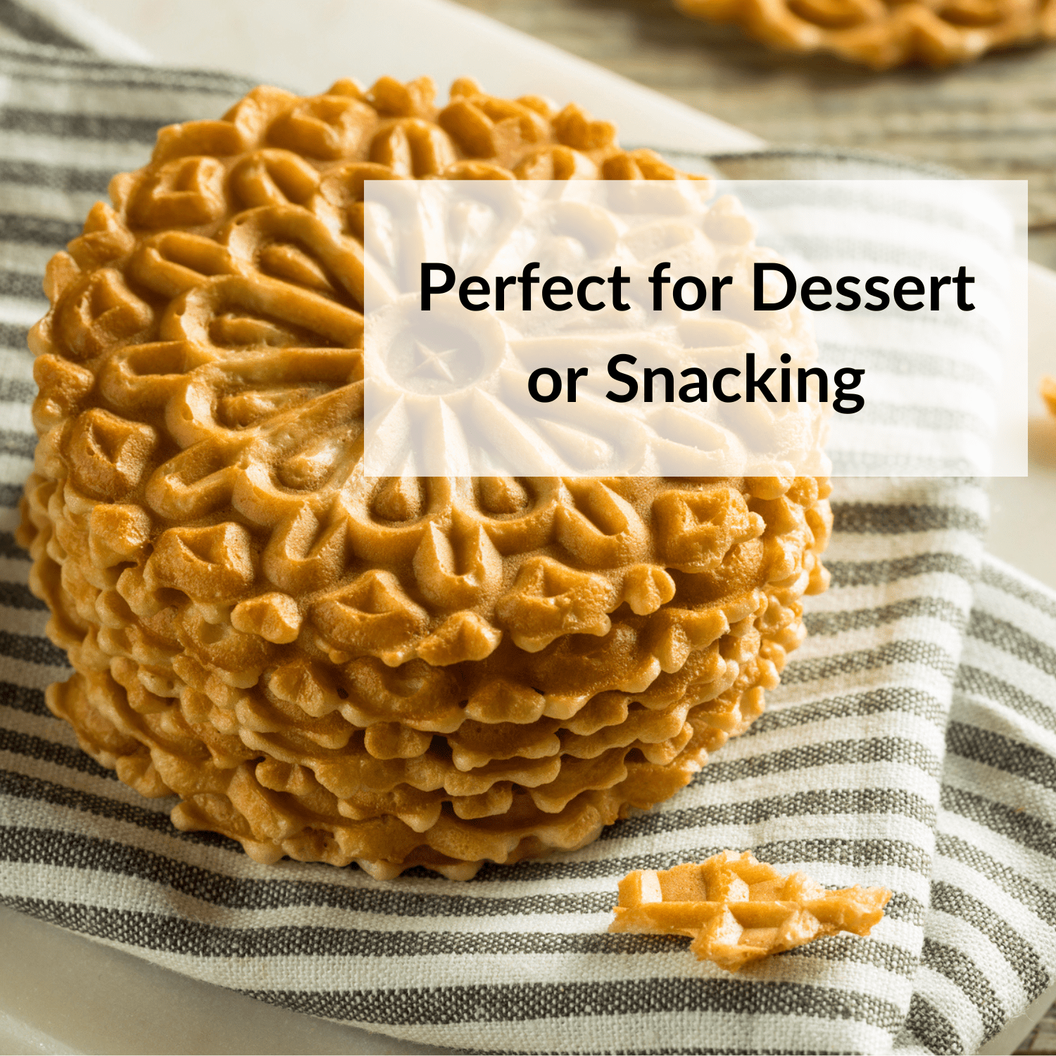 DeLallo Anise Pizzelle Cookies, Non-GMO, Kosher, 6 oz Container, (12 Pack)