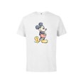 thumbnail image 1 of Disney Mickey Mouse Classic Pose Watercolor - Short Sleeve Cotton T-Shirt for Adults - Customized-White, 1 of 4