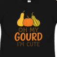 thumbnail image 4 of Inktastic Oh My Gourd I'm Cute Funny Fall Boys or Girls Toddler T-Shirt, 4 of 5