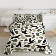 thumbnail image 2 of Feelyou Rustic Dog Duck Twin Comforter Sets, Green Camouflage Bedding Set, 2 Pieces, 2 of 8
