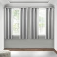 thumbnail image 2 of (2 pack) Mainstays 4 of a Kind Blackout Curtain Panels, Set of 4, Soft Silver, 28" W x 63" L, 2 of 7