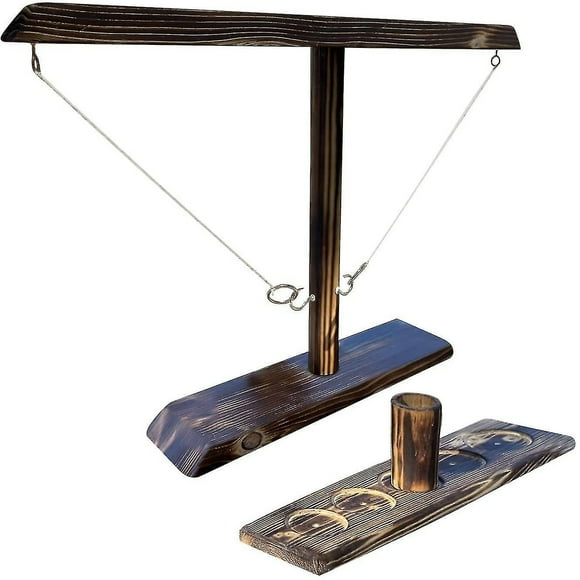 Juego de mesa Hook Ring Toss con paquete Shot Ladder HUOGUO