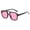 Pink, variant on ibiyuan Retro Polarized Sunglasses for Women Classic Round Sunglasses For Women Men Large Plastic Frame Fashion UV400 Shades