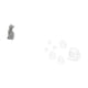 thumbnail image 5 of Figura decorativa de gato de resina acrílica, escultura de espejo, pegatina de pared, adorno coleccionable extraíble para sala de estar, dormitori, 5 of 8