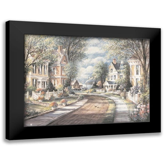 Unknown 14x11 Black Modern Framed Museum Art Print Titled - Victorian Street