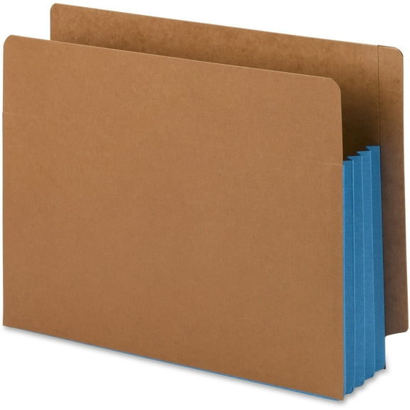 Smead End Tab Redrope Pockets 3.5" Blue Gusset 10/BX Letter (73679)