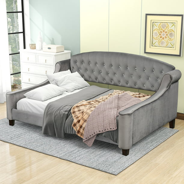 Sofa Bed Frame For Living Room Bedroom, Upholstered Daybed Sofa Bed Frame Full Size