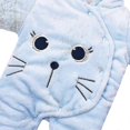 thumbnail image 2 of Baby Winter Fleece Hooded Jumpsuit Girls Boys Snowsuits Warm Rompers Outfits Blue 0-3 Months, 2 of 3