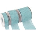 thumbnail image 4 of Joycrosso Burlap Wired Edge Ribbon 3 inch x 10 Yards, Island Blue, Ideal for Crafting, Gift Wrapping, Wreath, Christmas Tree, and Rustic Wedding Decorations, 4 of 4