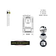 thumbnail image 2 of Master Lock Excell Manille Fermée Combinaison en Laiton Cadenas 58 mm, 2 of 5