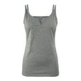 thumbnail image 4 of KaLI_store Workout Tank Tops for Women Women's V Neck Tank Tops Summer Boho Casual Sleeveless Shirts Blouses Grey,XXL, 4 of 5