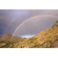 thumbnail image 2 of Paulson, Don 18x13 Gold Ornate Wood Framed with Double Matting Museum Art Print Titled - WY, Bridger Wilderness Double rainbow over peak, 2 of 4