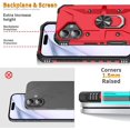 thumbnail image 4 of Case for iPhone 16 Plus,Military Grade Drop Full-Body Shockproof Protective Built in 360° Rotate Magnetic Kickstand Ring Holder Phone Case for iPhone 16 Plus,6.7 Inch 2024 (Red), 4 of 18