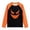 A-Orange01, variant on Bobifish Big Boys Halloween Tee Long Sleeve Raglan T‑Shirt Pumpkin Print Top