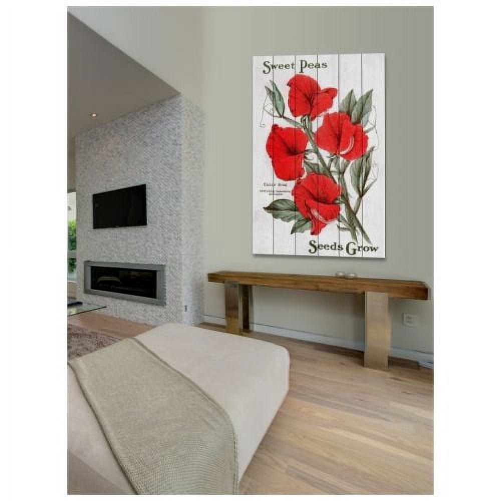 Marmont Hill "Seed Art 3-2" Painting Print on White Wood