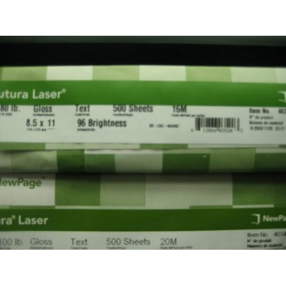 Futura 8-1/2 x 11-Inch Laser Gloss Paper 80 lb Text