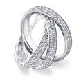thumbnail image 3 of Pompeii 2 3/4ct Rolling Ring Diamond Pave Eternity 14K White Gold (G/H,SI1-SI2), 3 of 6
