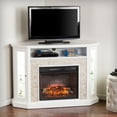 Renstone Corner Media Console with Electric Fireplace For TV's up to 50