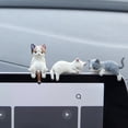 thumbnail image 5 of Cute Mini Cat Figurines – Resin Cat Decor for Computer Monitor & Car Dashboard, Small Desk Accessories for Home Office, Monitor Figurines (RL 5 PCS), 5 of 5