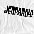 thumbnail image 2 of Popfunk Jeopardy Dark Logo Unisex Adult T Shirt, White, Small, 2 of 5