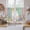 Multicolor, variant on Easter Kitchen Curtain for Berdoom Living Room Cafe 45 Inch Length, Spring Rabbit Ears Foot Flowers Eggs Green Wooden Tiers Curtains Light Filtering Drapes Window Treatment 2 Panels 52"Wx45"L
