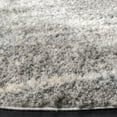 thumbnail image 4 of SAFAVIEH Berber Damian Abstract Shag Area Rug, Grey Blue/Cream, 3'3" x 3'3" Round, 4 of 6