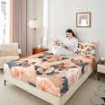 thumbnail image 4 of Homewish Flying Butterflies 4-Piece Full Size Sheets For Teens Boys Girls,Chic Flowers Bed Sheets,Retro Vintage Lightweight Sheet Sets,Ultra Soft Home Decor, 4 of 7
