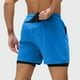 thumbnail image 4 of Pantalones Cortos de Cintura Elástica para Hombre con Bolsillos, Color Sólido, Cordón de Cintura Elástica Casual Y Bolsillos Pantalones Cortos para Hombres Verano Casual, 4 of 5