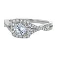thumbnail image 3 of 14K White Gold 7/8 cttw. Certified Diamonds Round-cut Halo Engagement Ring by Hollywood Hills Jewelers, 3 of 6