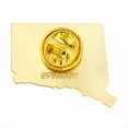 thumbnail image 3 of PinMart Connecticut Shape Flag Enamel Pins - Gold Plated US State Lapel Pins - 10 Pack, 3 of 3