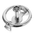thumbnail image 1 of Raindrops Silver Front Door Knocker Metal Decorative Hardware Durable Stylish Minimalist Design, 1 of 8