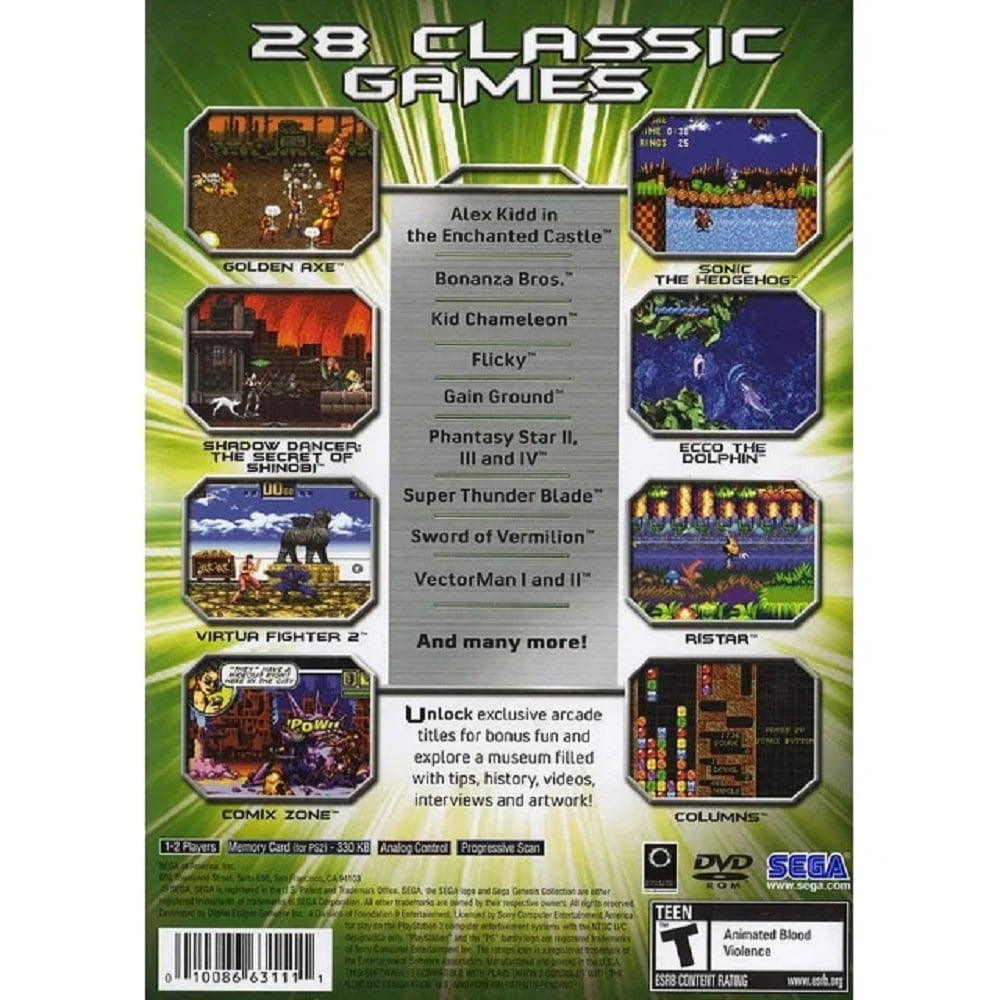 Amazon.com: Sega Classics Collection - PlayStation 2 : Video