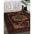 thumbnail image 2 of Ahgly Company Indoor Rectangle Traditional Dark Brown Persian Area Rugs, 6' x 9', 2 of 6