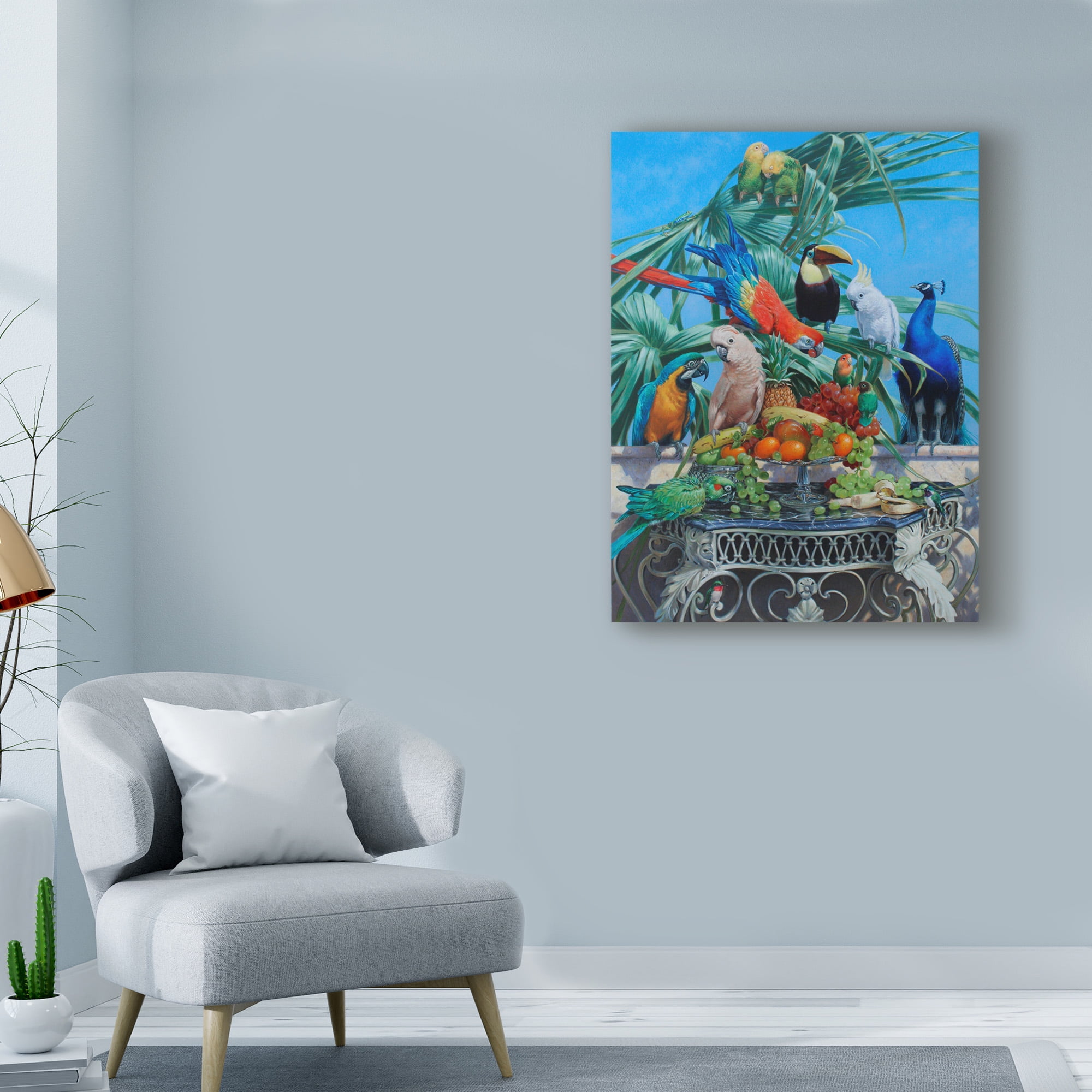 Trademark Fine Art 'Who Let The Birds Out' Canvas Art by Michael Jackson