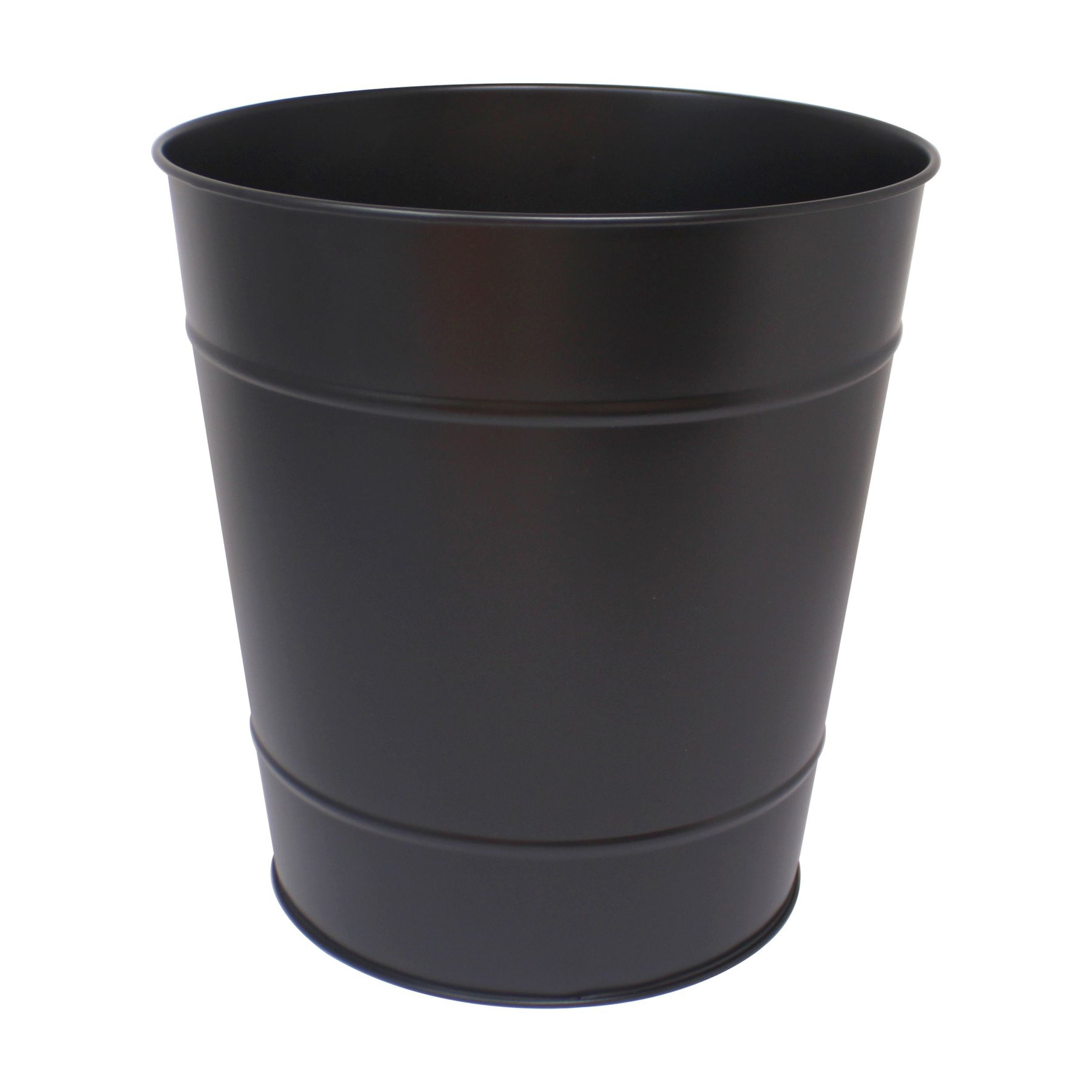 Better Homes & Gardens Decorative Metal Trash Can, Black